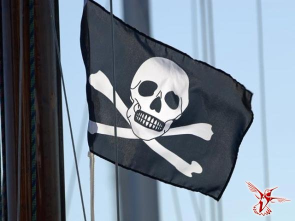 Пиратский флаг на «Авроре»