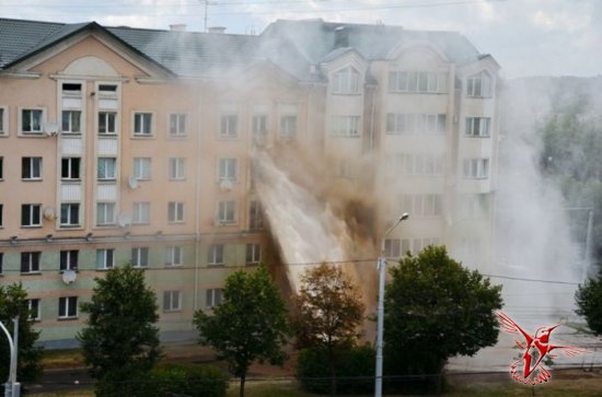 Авария теплотрассы в Минске