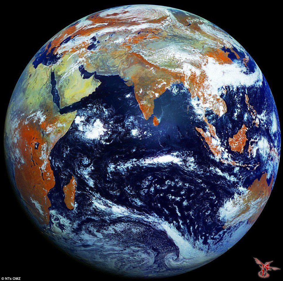 Самое чёткое изображение Земли со спутника «Электро-Л»