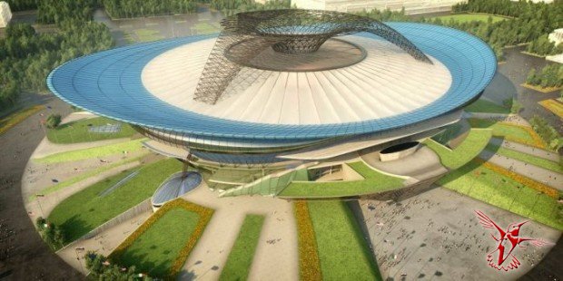 Зарисовки будущего дизайна стадиона Лужники
