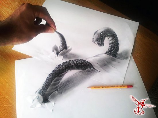 Лучшие 3D рисунки, сделанные карандашом
