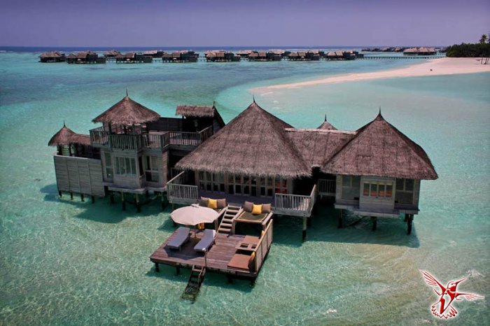 Удивительные домики отеля Soneva Gili на Мальдивах