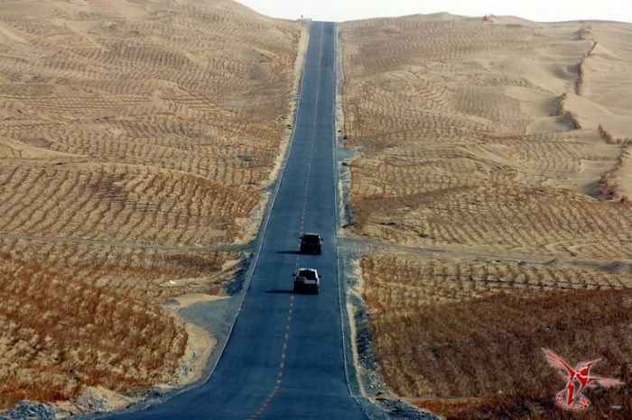Шоссе Тарим — самое длинное шоссе в пустыне