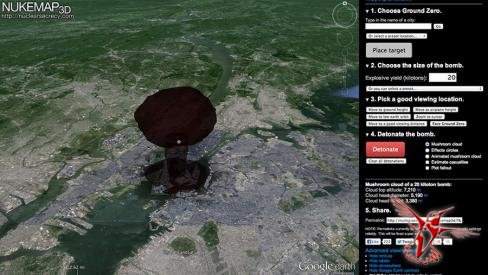 В Google появился 3D-симулятор взрыва атомной бомбы